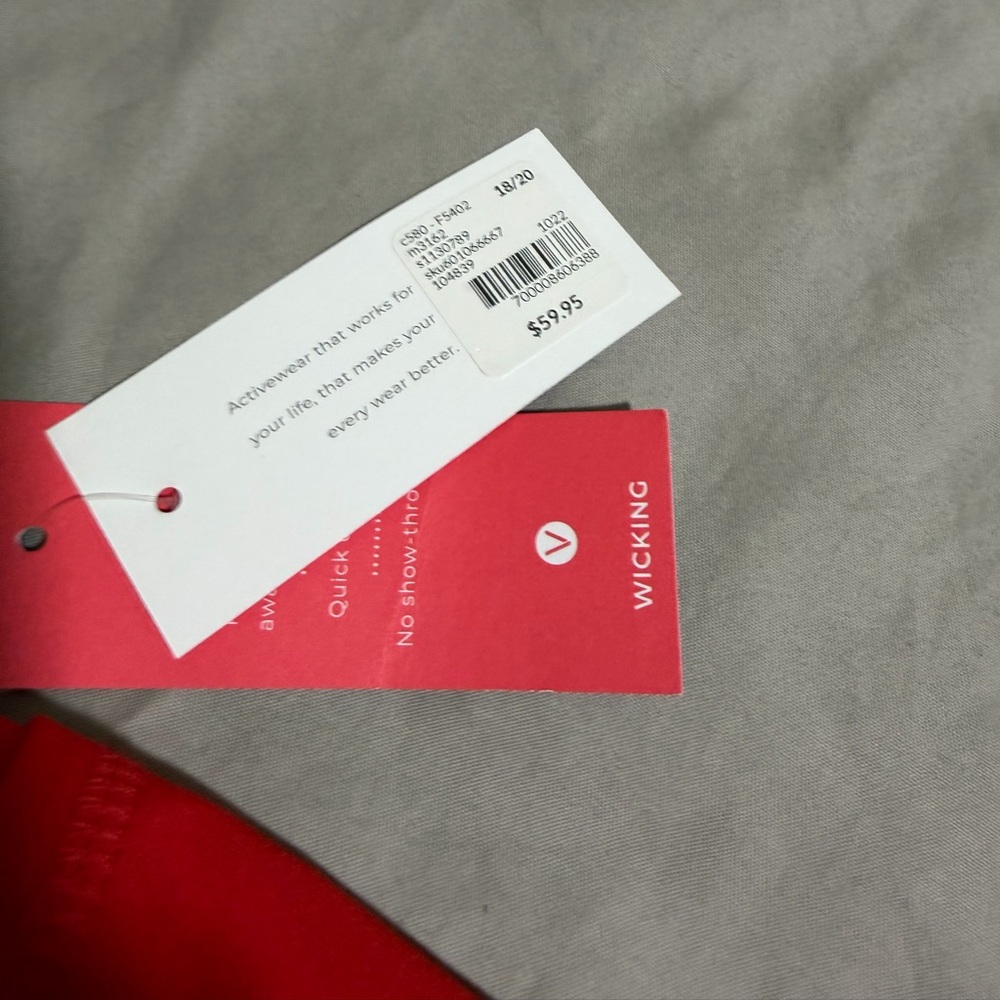 NWT Lane Bryant LIVI Wicking 7/8 Leggings – Burgundy & Red Color Block 18/20 - Picture 5 of 7